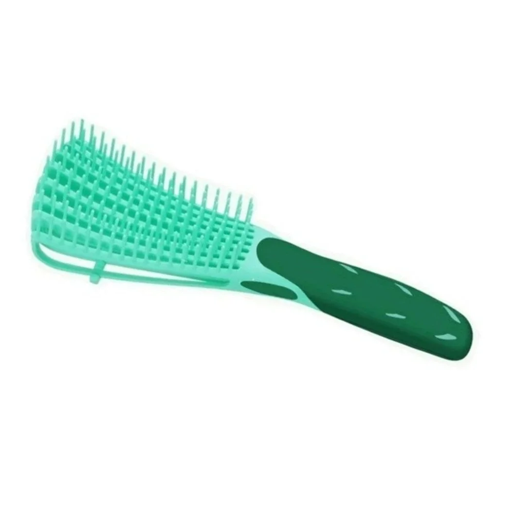 Detangler Hair Brush EZ Anti-Static Scalp Comb‎ Salon Styling Tool Green